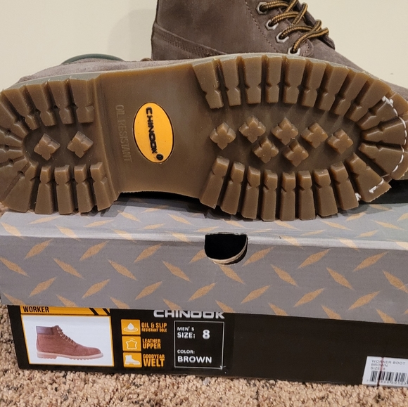 Chinook Mens Worker Suede Boot Size 8 - Picture 1 of 5